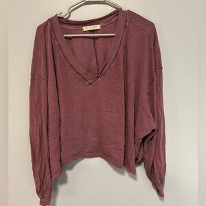 Free people Buffy crop v neck